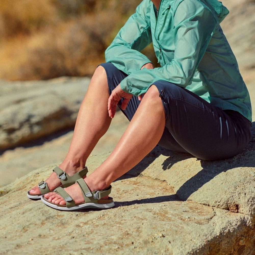 Birkenstock Rugged Casual Womens Kalahari futura khaki Birko-Flor, Size 40/9-9.5